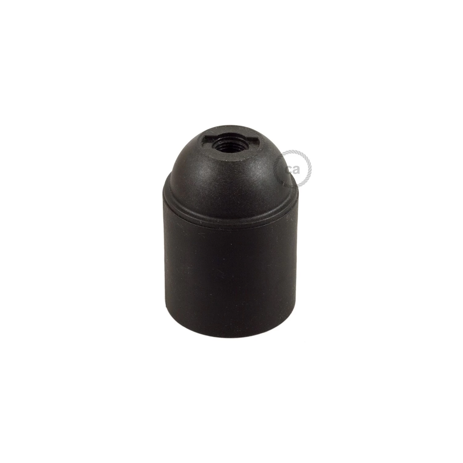 Smooth Sided Thermoplastic light bulb socket - E26 - Black