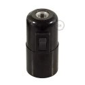 Smooth Sided Bakelite Phenolic socket - ON/OFF SWITCH - E26