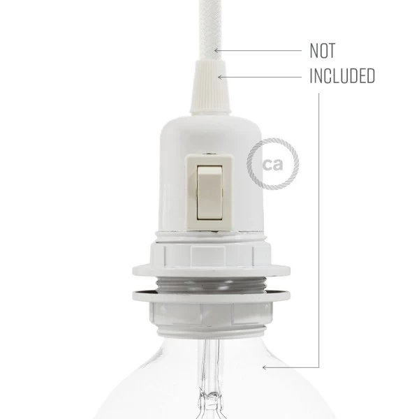Double Ferrule Bakelite Phenolic socket - ON/OFF SWITCH - E26