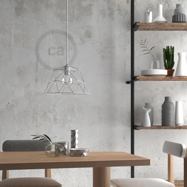 Dome XL Naked Cage Metal Lampshade | Industrial Style | E26 Socket