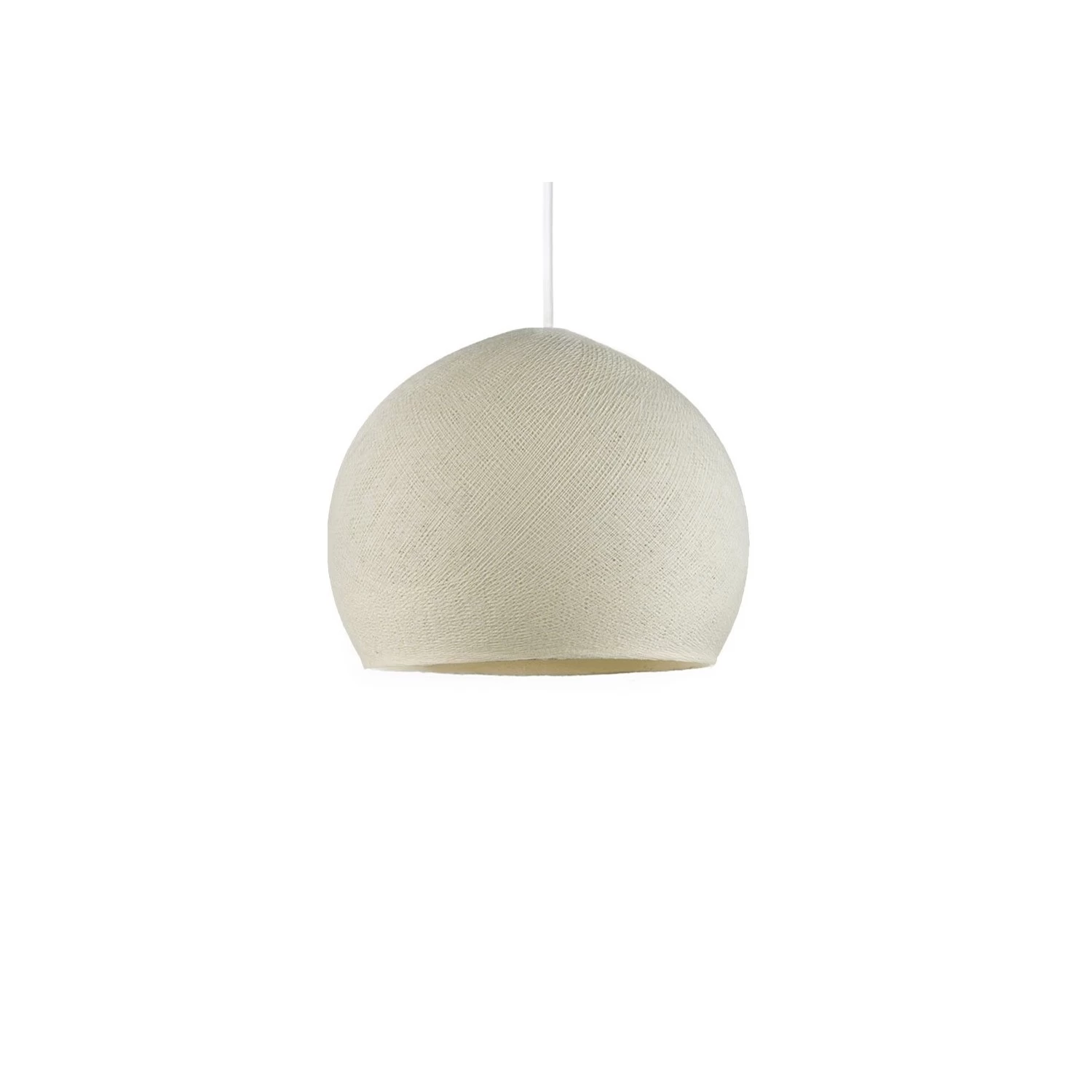The Foldi Shade | Small Dome Pendant Lampshade | Modern Elegance - Ivory Foldi