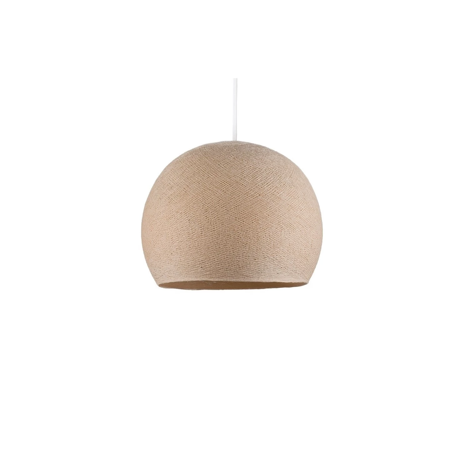 The Foldi Shade | Small Dome Pendant Lampshade | Modern Elegance - Linen Foldi