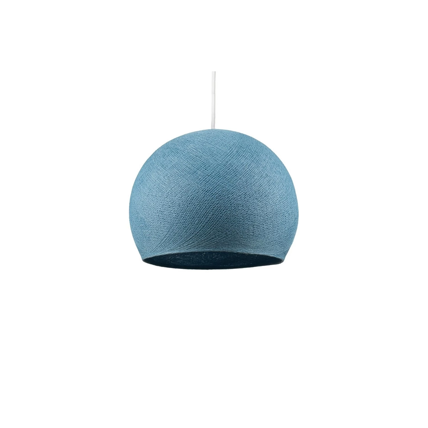 The Foldi Shade | Small Dome Pendant Lampshade | Modern Elegance - Denim Foldi
