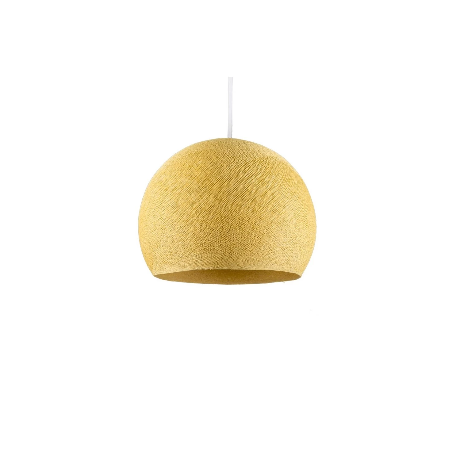 The Foldi Shade | Small Dome Pendant Lampshade | Modern Elegance - Mustard Yellow Foldi