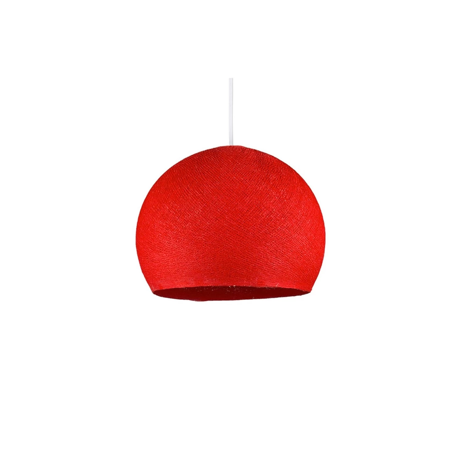 The Foldi Shade | Small Dome Pendant Lampshade | Modern Elegance - Red Foldi
