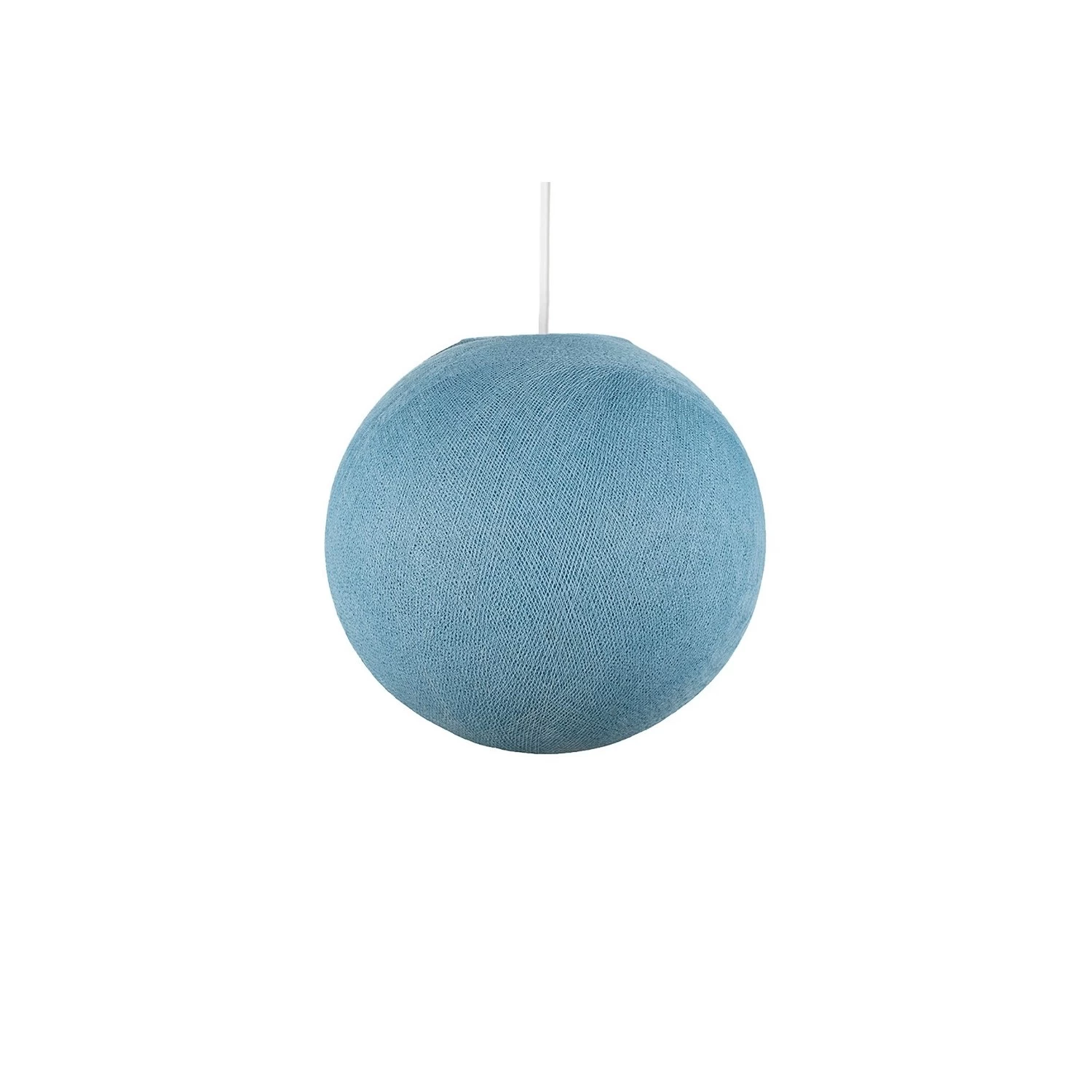 The Foldi Shade | Small Round Pendant Lampshade | Artisan Craft - Denim Foldi