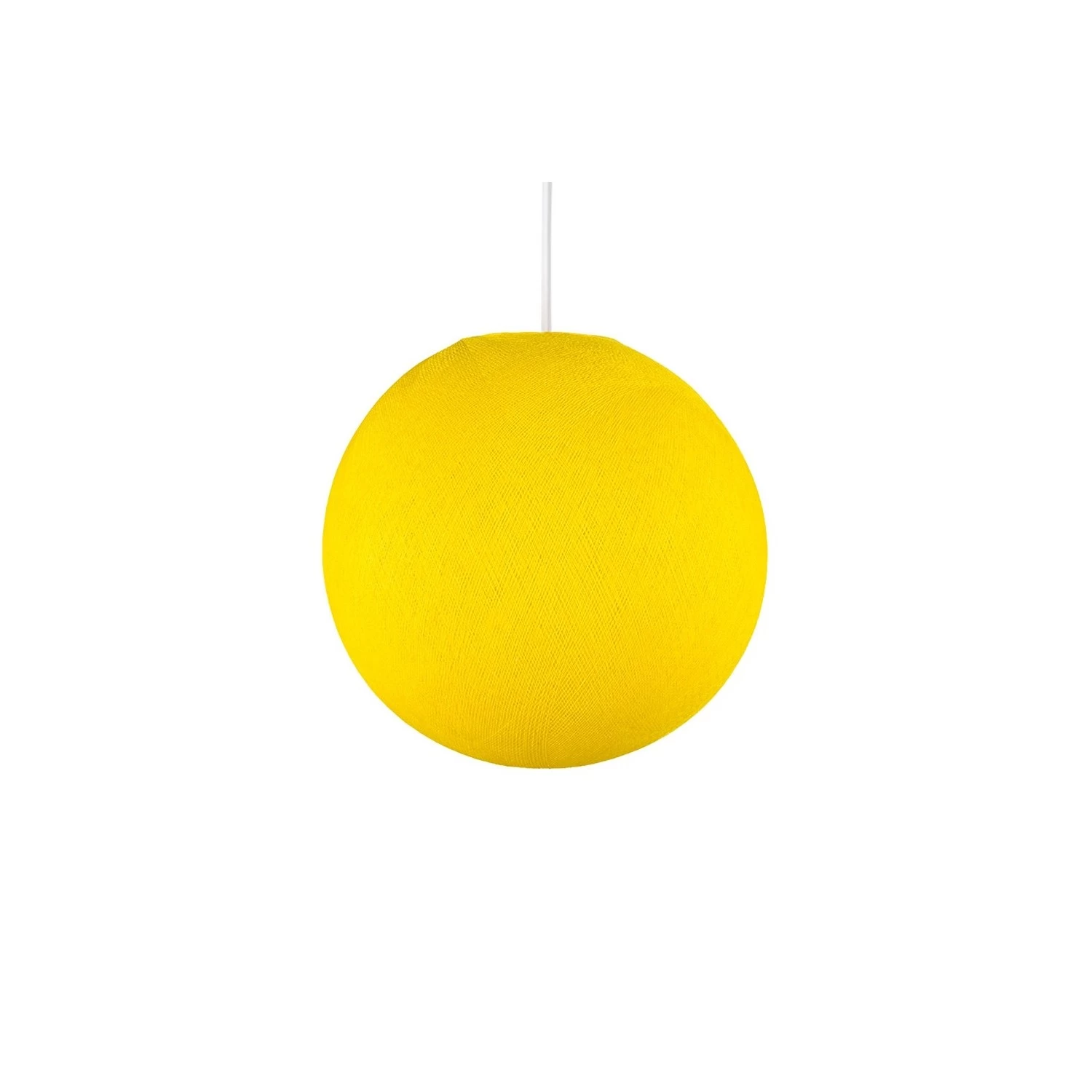 The Foldi Shade | Small Round Pendant Lampshade | Artisan Craft - Yellow Foldi
