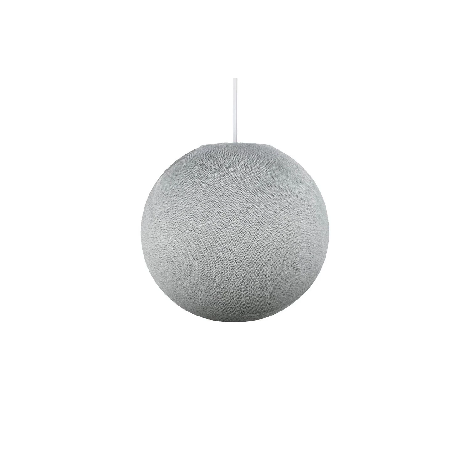 The Foldi Shade | Small Round Pendant Lampshade | Artisan Craft - Light Grey Foldi