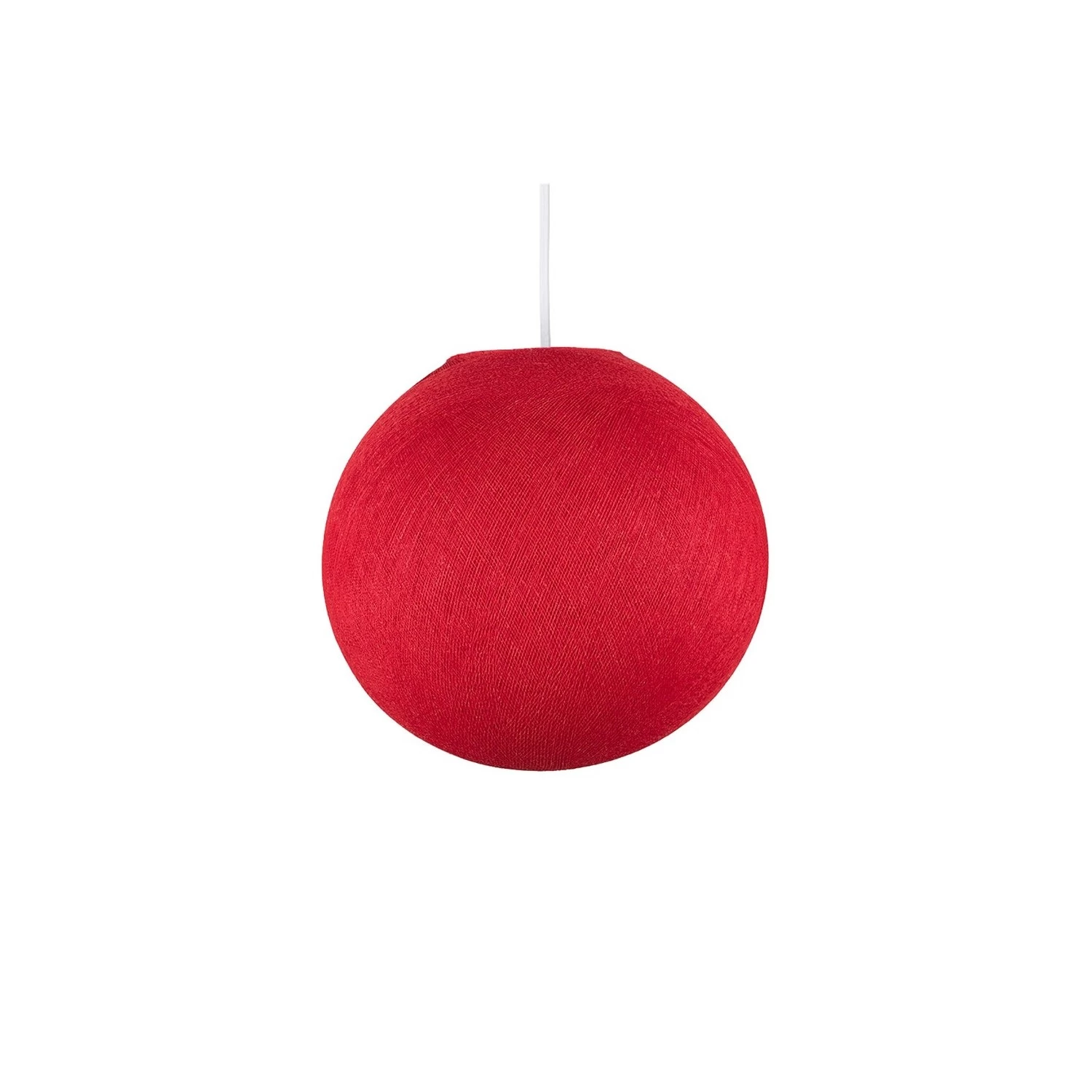 The Foldi Shade | Small Round Pendant Lampshade | Artisan Craft - Red Foldi