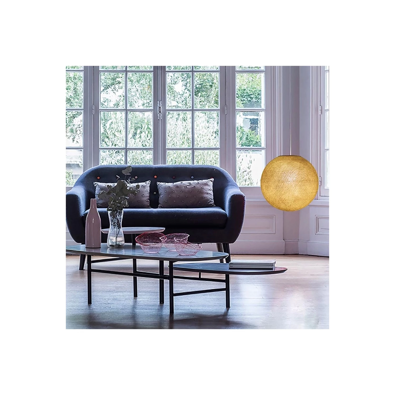 The Foldi Shade | Small Round Pendant Lampshade | Artisan Craft