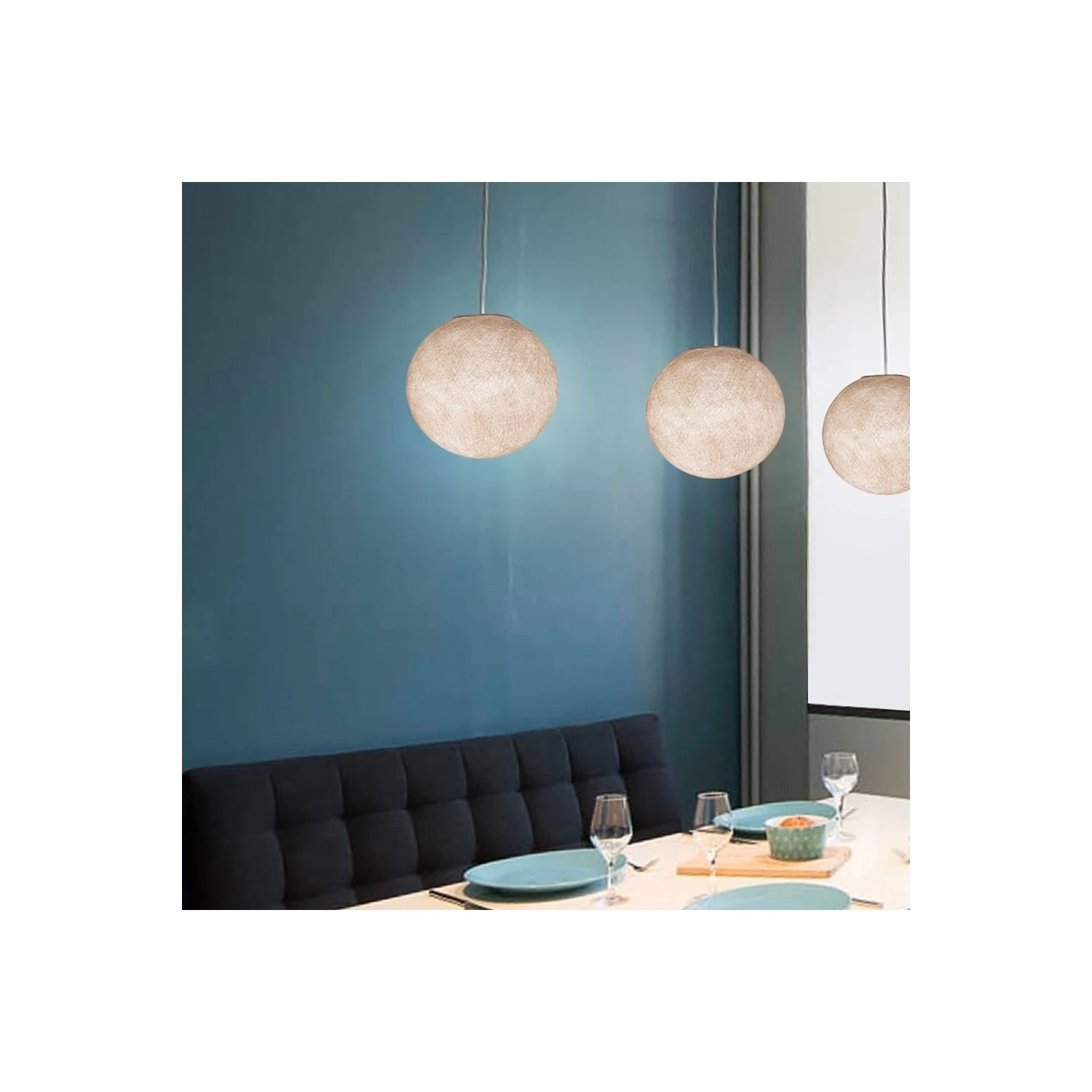 The Foldi Shade | Small Round Pendant Lampshade | Artisan Craft