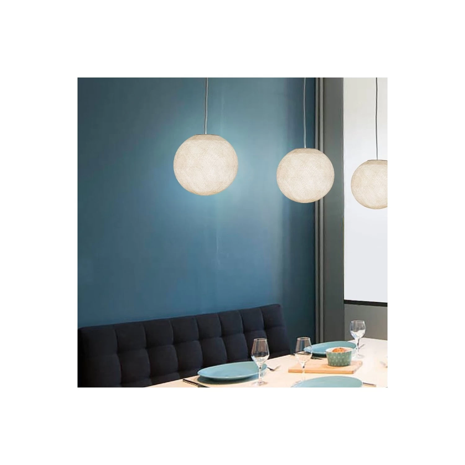 The Foldi Shade | Small Round Pendant Lampshade | Artisan Craft