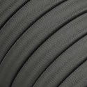 Electric Cable Color Cord for Custom String Lights, covered by Rayon fabric Grey (CM03)