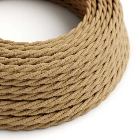 Jute covered Twisted electric cable 2x18 AWG - TN06