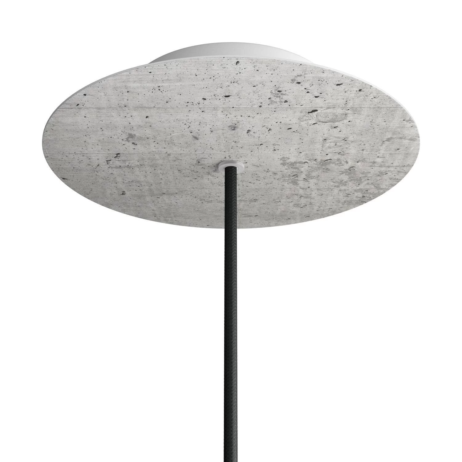 1 Hole - LARGE Round Ceiling Canopy Kit - Rose One System - Concrete