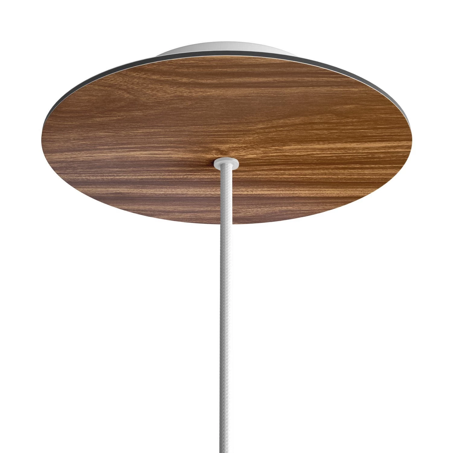 1 Hole - LARGE Round Ceiling Canopy Kit - Rose One System - Wood