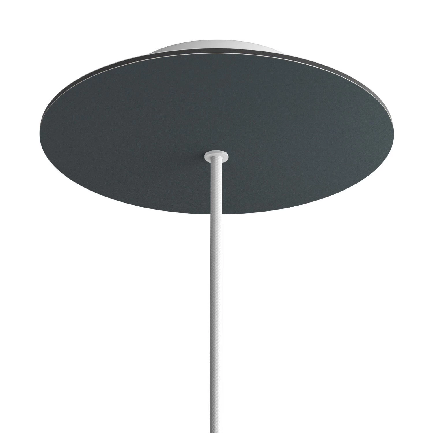 1 Hole - LARGE Round Ceiling Canopy Kit - Rose One System - Anthracite
