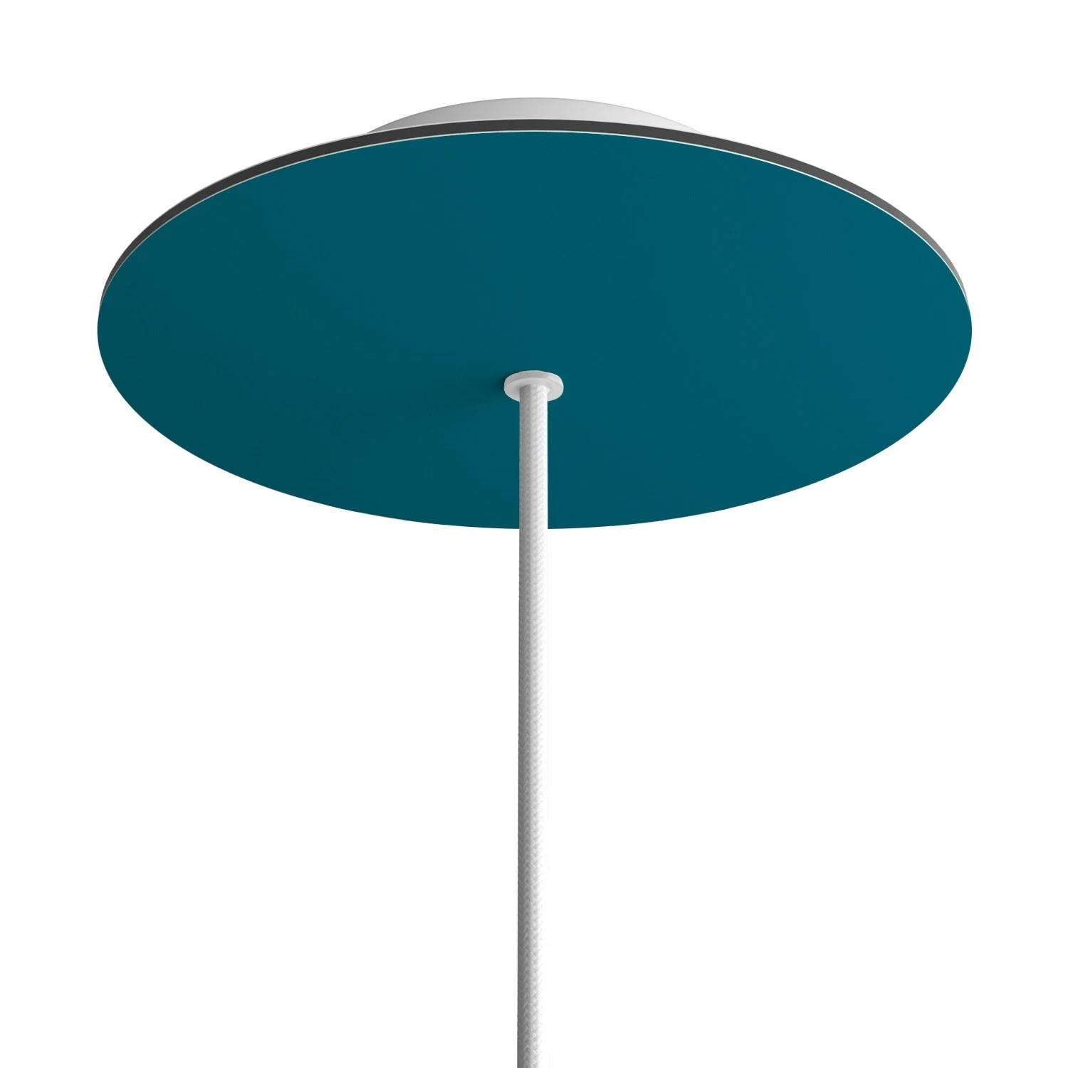 1 Hole - LARGE Round Ceiling Canopy Kit - Rose One System - Petrol