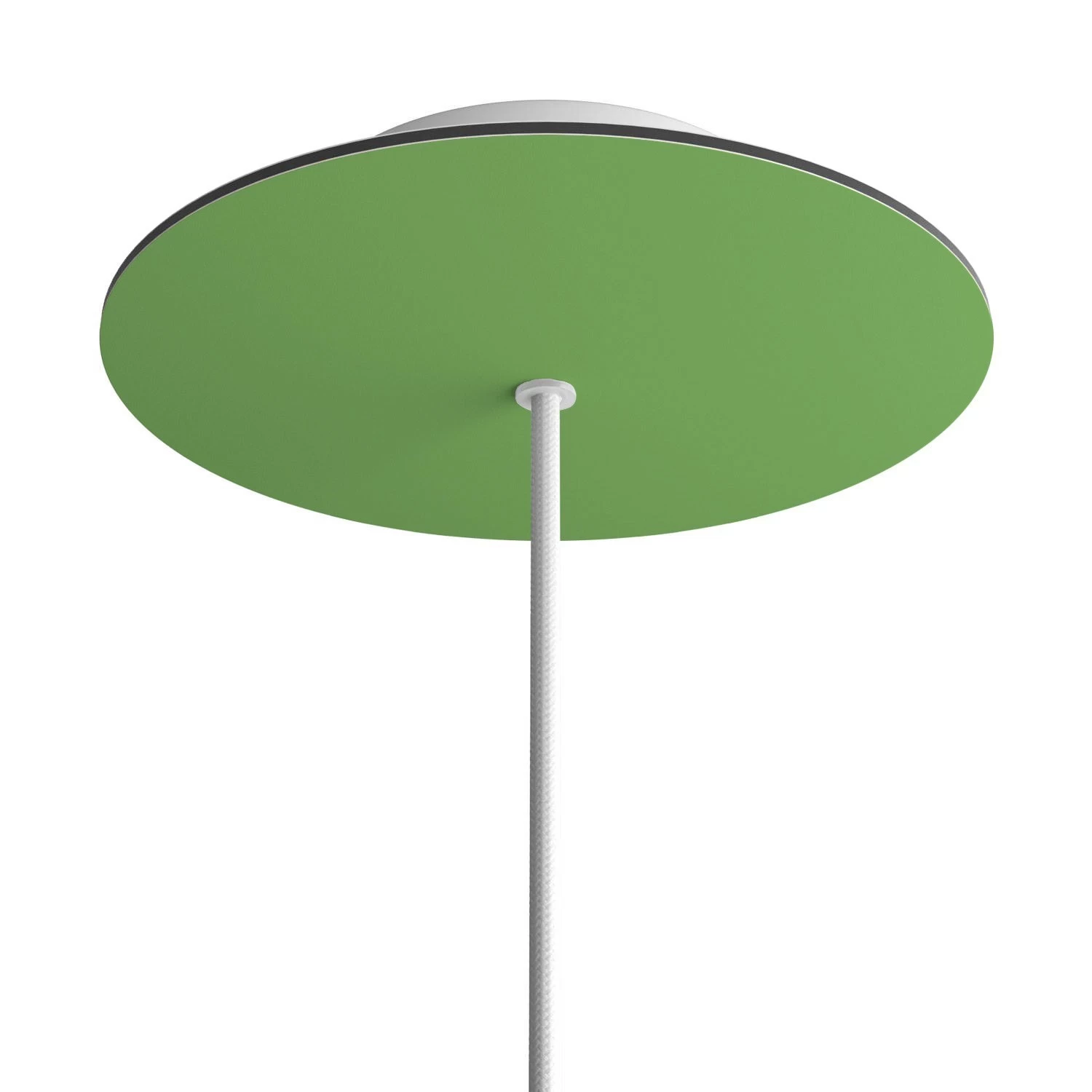 1 Hole - LARGE Round Ceiling Canopy Kit - Rose One System - Soft Green