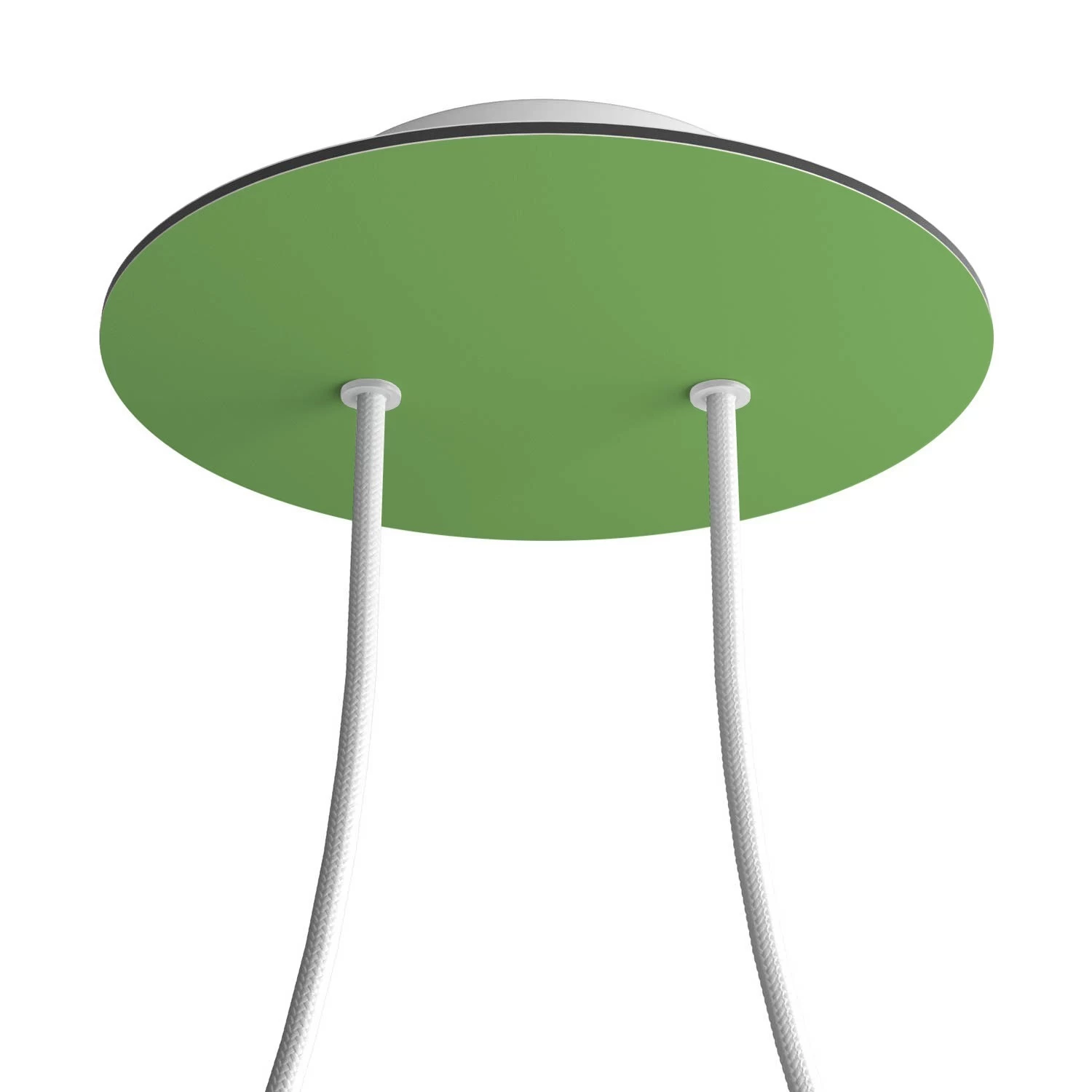 2 Holes - LARGE Round Ceiling Canopy Kit - Rose One System - Soft Green