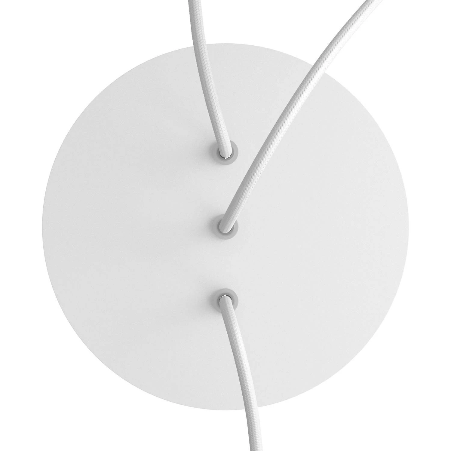 3 In-line Holes - LARGE Round Ceiling Canopy Kit - Rose One System