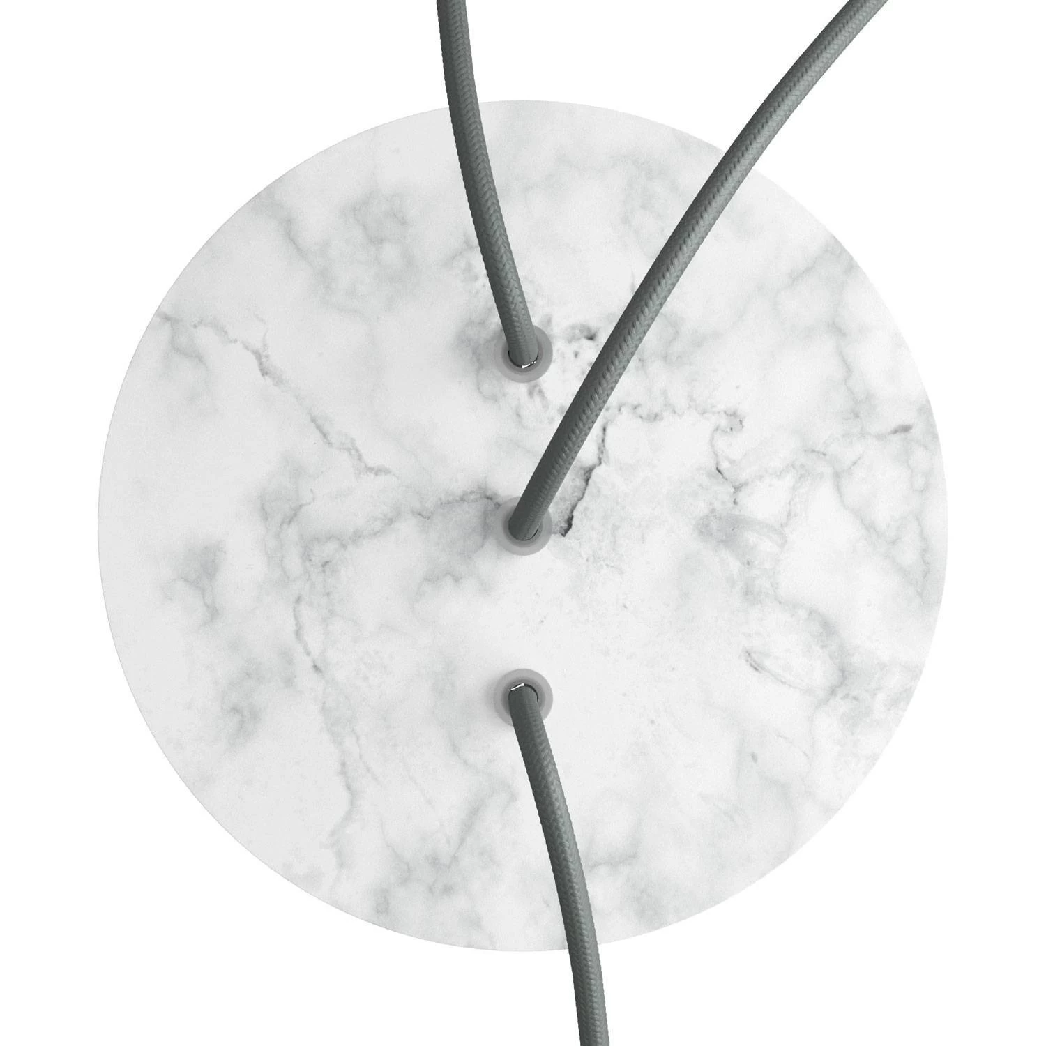 3 In-line Holes - LARGE Round Ceiling Canopy Kit - Rose One System