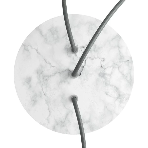 3 In-line Holes - LARGE Round Ceiling Canopy Kit - Rose One System