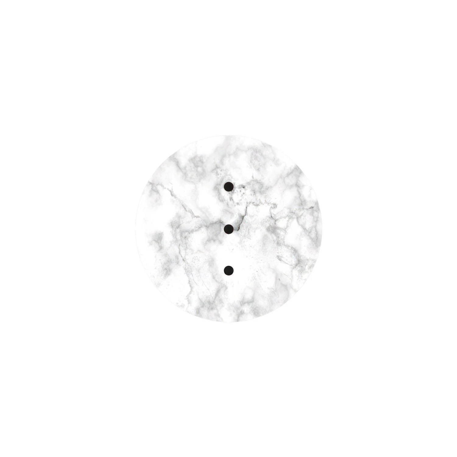 3 In-line Holes - LARGE Round Ceiling Canopy Kit - Rose One System