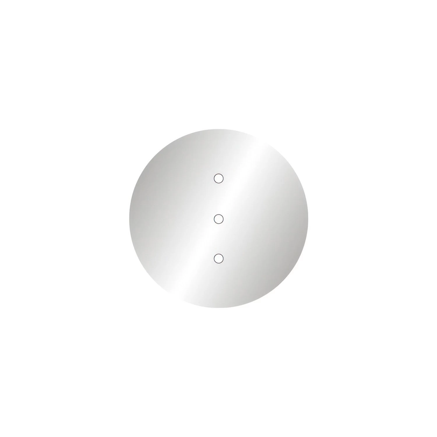 3 In-line Holes - LARGE Round Ceiling Canopy Kit - Rose One System