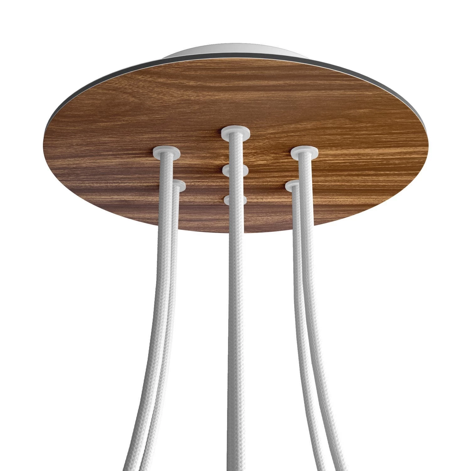 7 Holes - LARGE Round Ceiling Canopy Kit - Rose One System - Wood