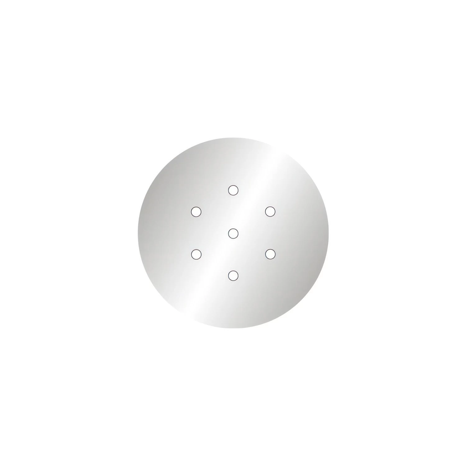 7 Holes - LARGE Round Ceiling Canopy Kit - Rose One System