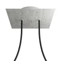 2 Holes - LARGE Square Ceiling Canopy Kit - Rose One System