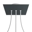 3 In-line Holes - LARGE Square Ceiling Canopy Kit - Rose One System