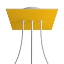 3 In-line Holes - LARGE Square Ceiling Canopy Kit - Rose One System