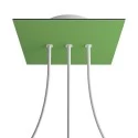 3 In-line Holes - LARGE Square Ceiling Canopy Kit - Rose One System