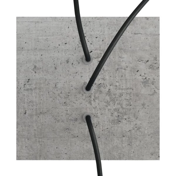 3 In-line Holes - LARGE Square Ceiling Canopy Kit - Rose One System