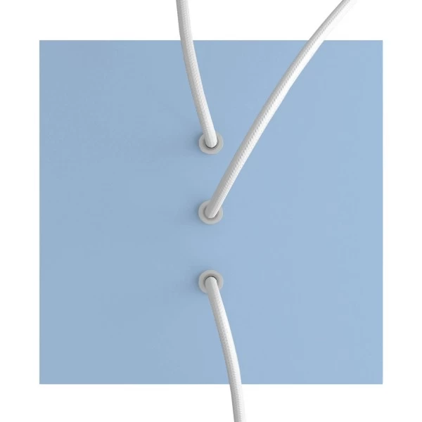 3 In-line Holes - LARGE Square Ceiling Canopy Kit - Rose One System