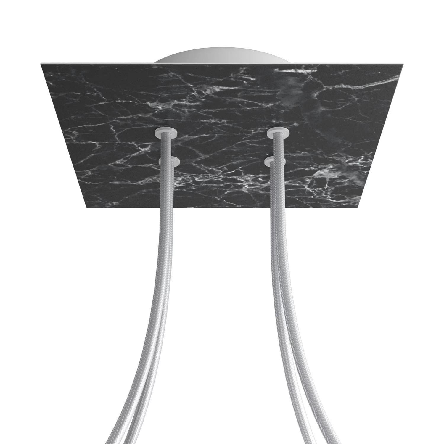 4 Holes - LARGE Square Ceiling Canopy Kit - Rose One System - Marble Marquina