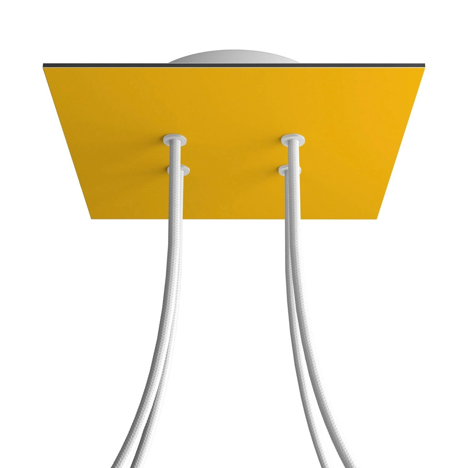 4 Holes - LARGE Square Ceiling Canopy Kit - Rose One System - Yellow mustard