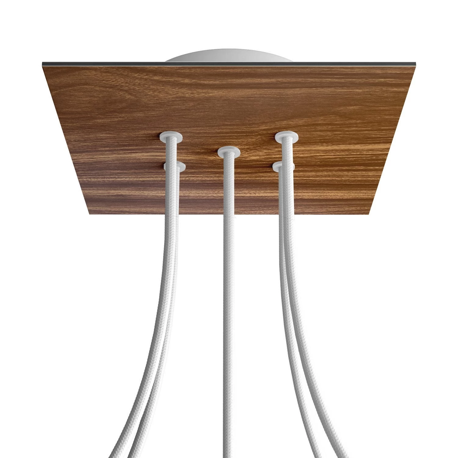 5 Holes - LARGE Square Ceiling Canopy Kit - Rose One System - Wood