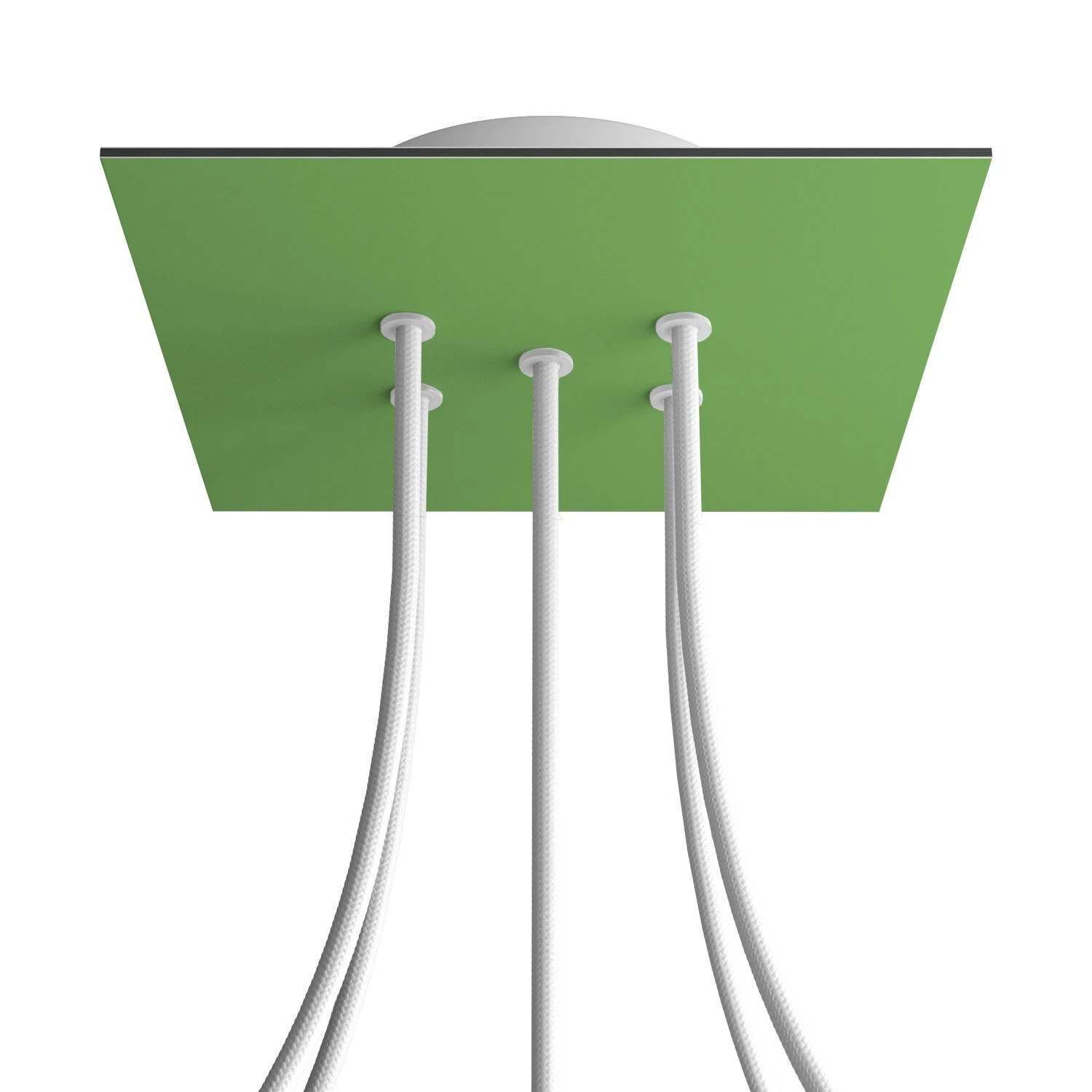 5 Holes - LARGE Square Ceiling Canopy Kit - Rose One System - Soft Green