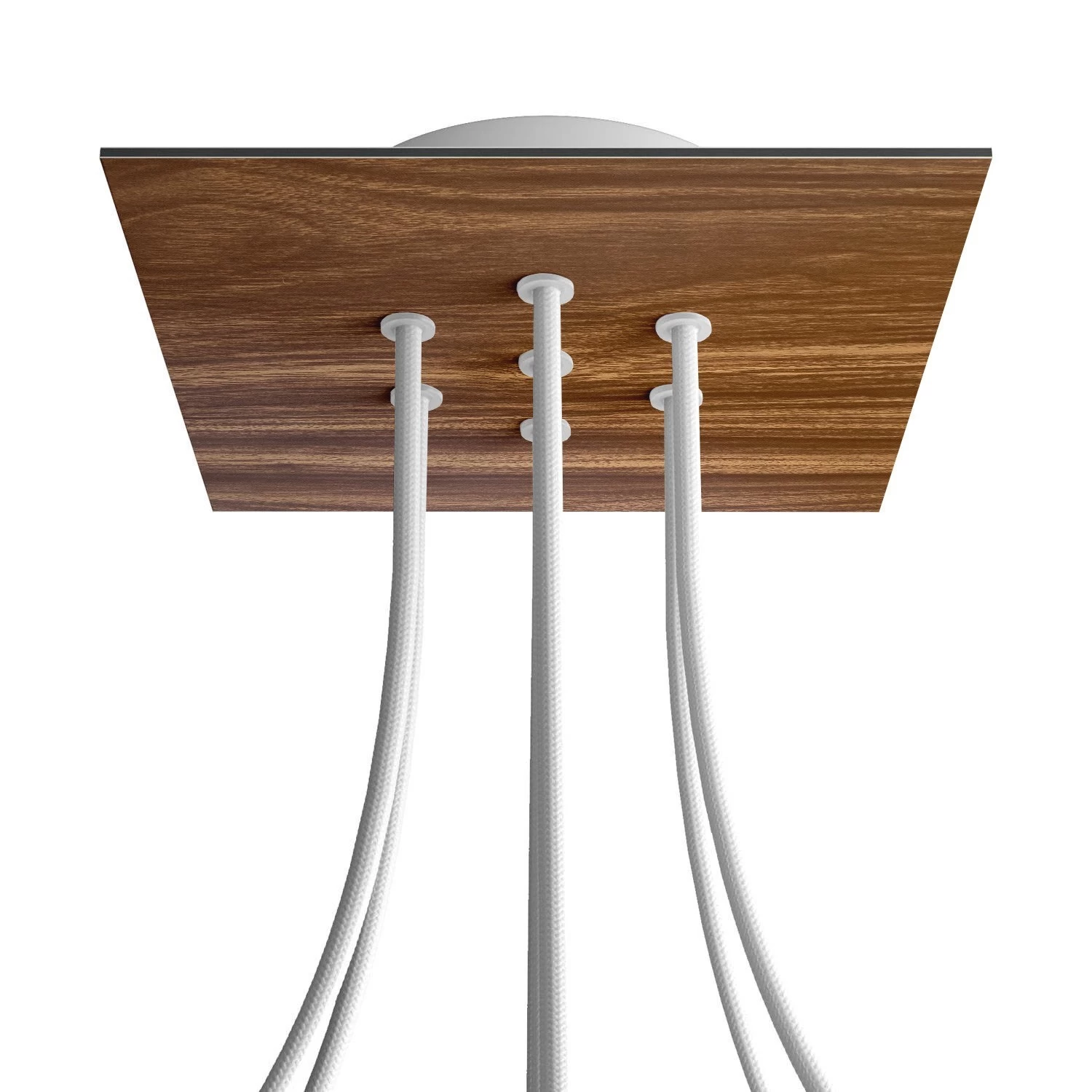 7 Holes - LARGE Square Ceiling Canopy Kit - Rose One System - Wood