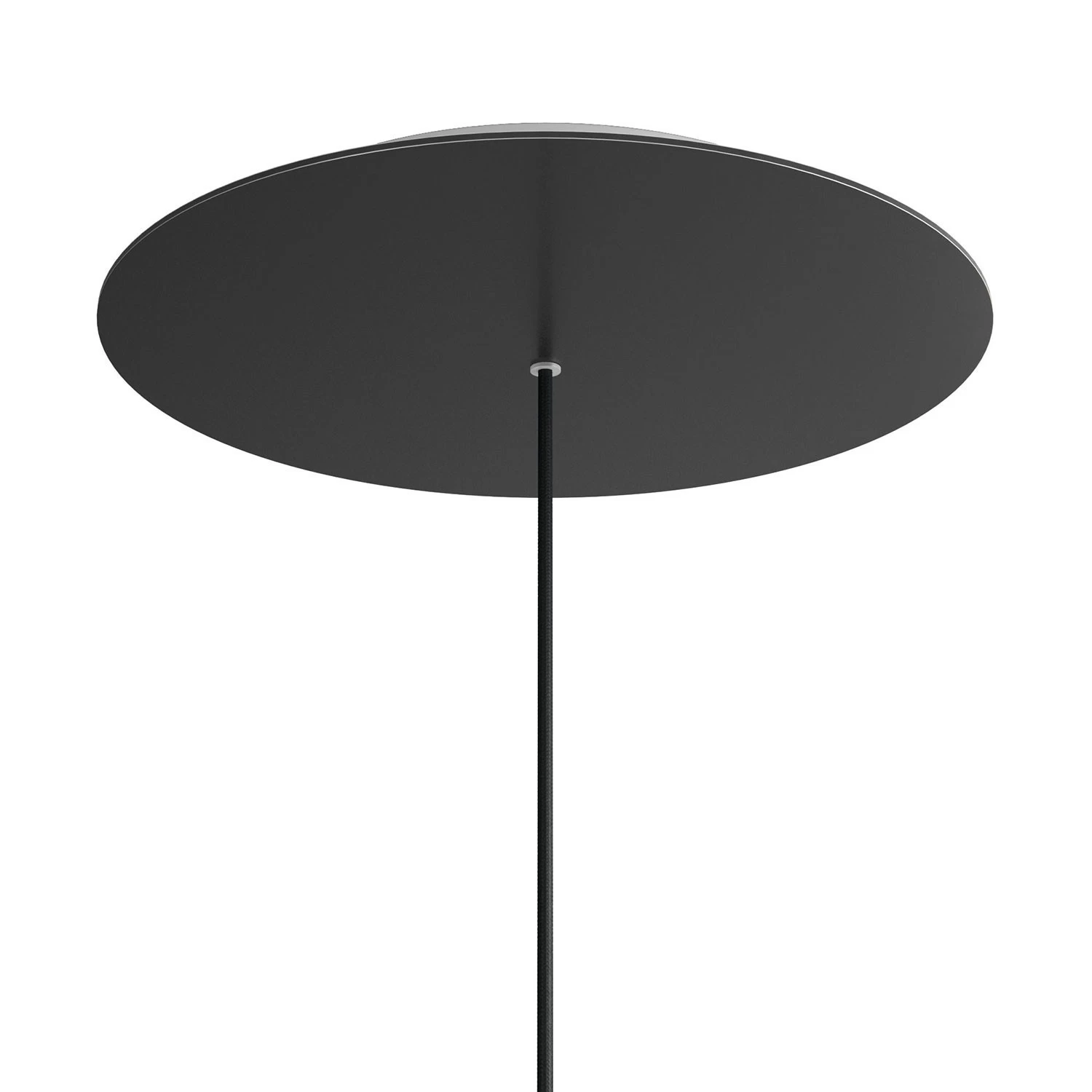 1 Hole - EXTRA LARGE Round Ceiling Canopy Kit - Rose One System - Matt Black