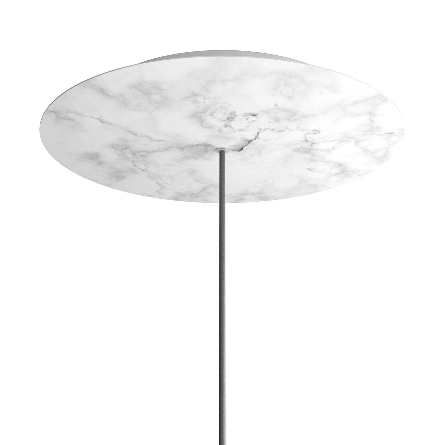1 Hole - EXTRA LARGE Round Ceiling Canopy Kit - Rose One System - Marble Carrara