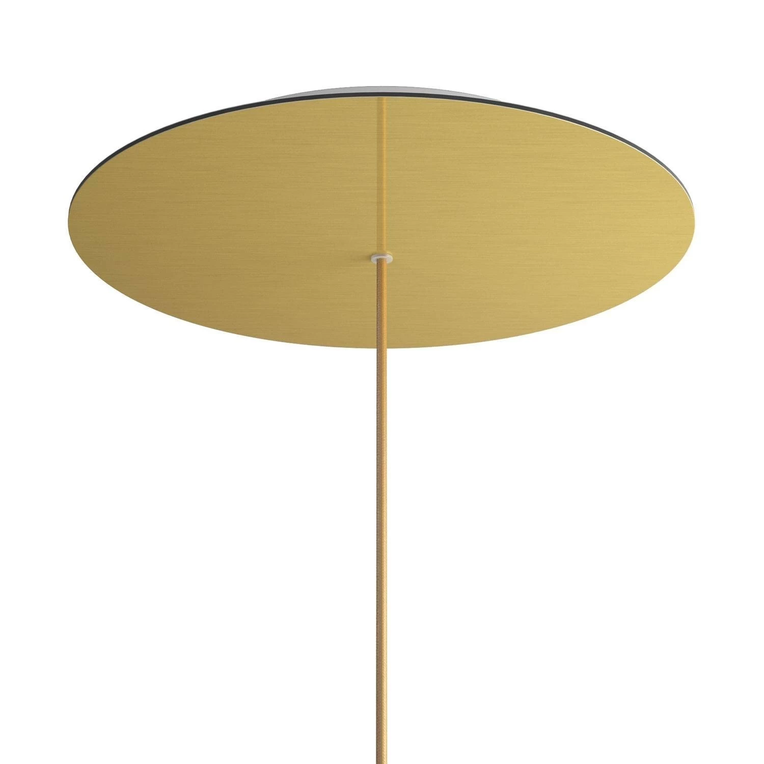 1 Hole - EXTRA LARGE Round Ceiling Canopy Kit - Rose One System - Satin Brass Dibond