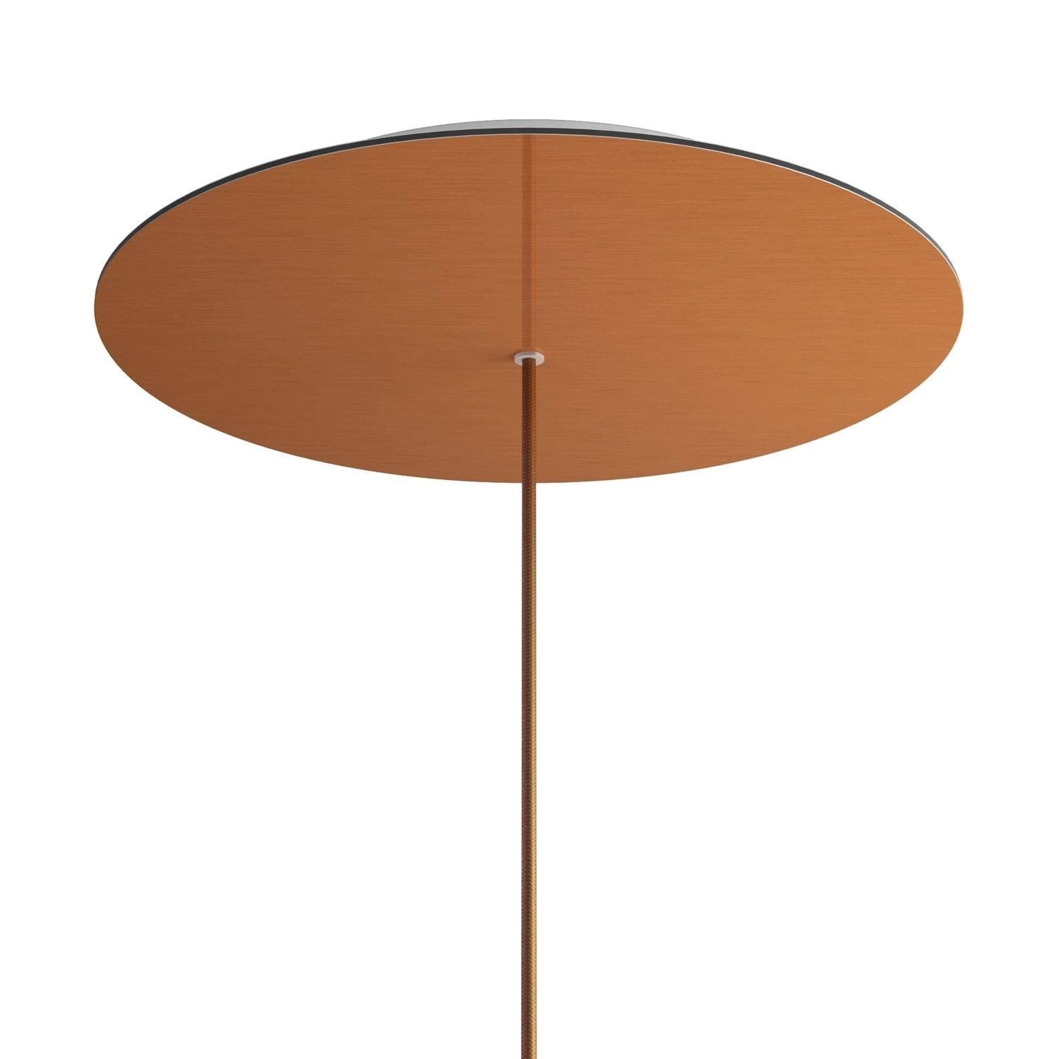 1 Hole - EXTRA LARGE Round Ceiling Canopy Kit - Rose One System - Satin Copper Dibond