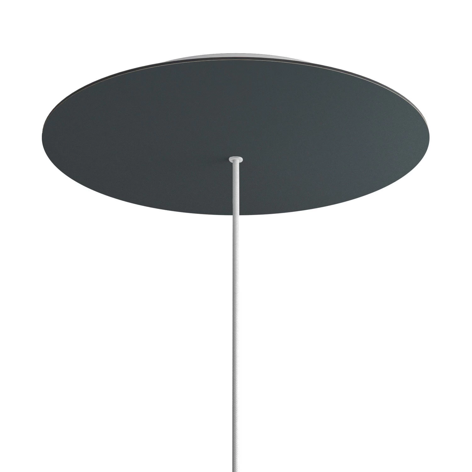 1 Hole - EXTRA LARGE Round Ceiling Canopy Kit - Rose One System - Anthracite