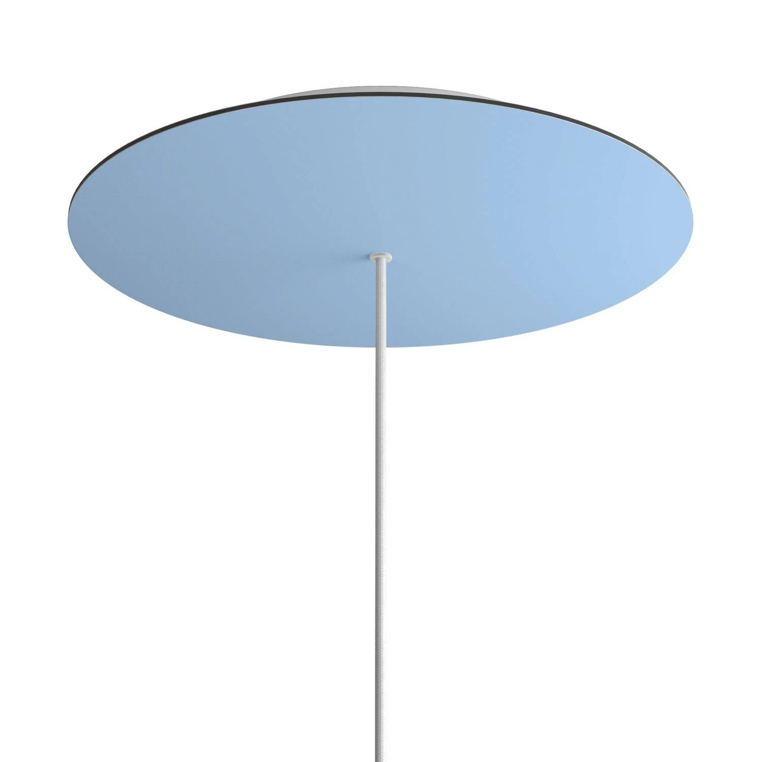 1 Hole - EXTRA LARGE Round Ceiling Canopy Kit - Rose One System - Soft blue