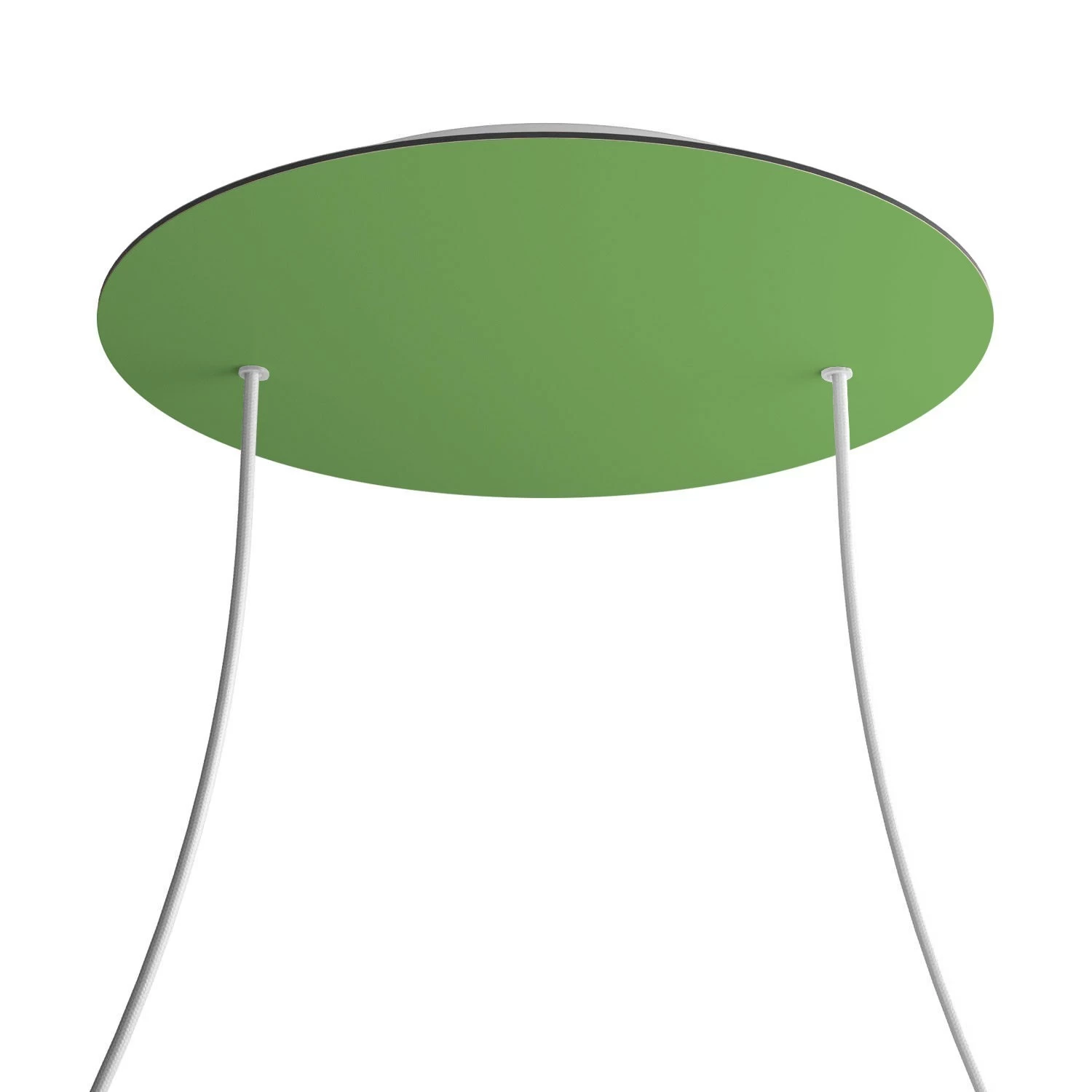 2 Holes - EXTRA LARGE Round Ceiling Canopy Kit - Rose One System - Soft Green