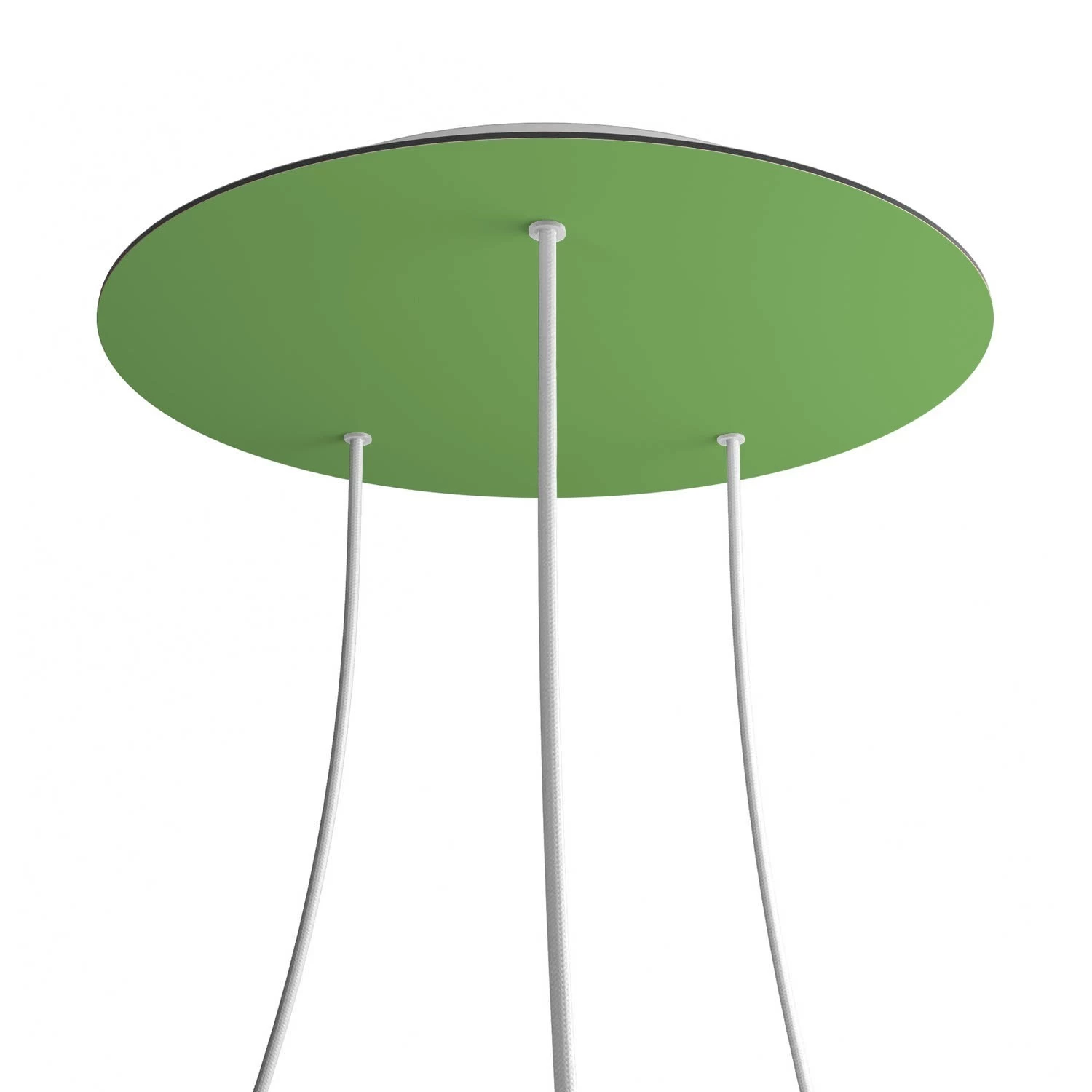 3 Holes - EXTRA LARGE Round Ceiling Canopy Kit - Rose One System - Soft Green